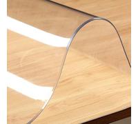 Gruytoie Nappe Transparente PVC 50x85cm, Nappe Plastique Transparente Imperméable, Nappe rectangulaire Anti Tache, Anti-Rayures, pour la Maison et la Cuisine