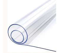 Gruytoie Protection De Table Nappe Transparente De 2mm épaisse 135x230cm, RéSistant à l'eau PVC AntidéRapant Nappe Protecteur, ImperméAble Et RéSistant à l'usure
