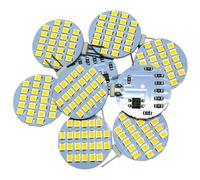GRV Ampoule de remplacement halogène à base de deux broches G4 24-2835smd LED ampoule lumière SUPER lumineuse RV camping - car armoire inférieure plafonnier DC12V blanc chaud paquet de 10 PCS