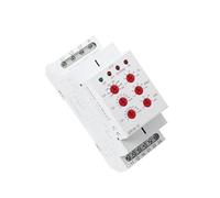 GRV8-10 Din Rail 3 Phase Voltage Monitoring Relay with Reset Time 0.1s-10s Voltage Relay 36mm Width CZAOINCU(GRV8-10 M460)