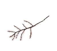 Gry & Sif Fabriqué à la main et certifié commerce équitable - Design danois élégant - Artisanat népalais - Branche avec baies blanches en feutre - Fleurs artificielles pour décoration de salon - Blanc