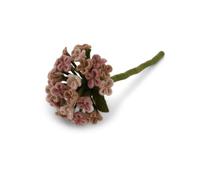 Gry & Sif Fabriqué à la main et certifié commerce équitable Design élégant X Artisan du Népal | Hydrengeas artificielles en feutre - Fleurs artificielles pour décoration de salon | Rose pâle