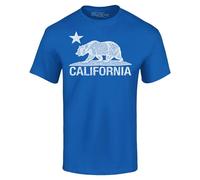 Gryeur California Republic Vintage White Bear T-Shirt California Shirts Medium