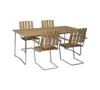 Grythyttan Stålmöbler Ensemble Salle à Manger Grythyttan chêne B31 170cm + 4 A2