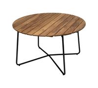 Grythyttan Stålmöbler Table à manger 9A Teck non traité-noir. Ø120 cm