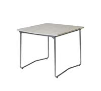 Grythyttan Stålmöbler Table à manger B31 Chêne blanc laqué-structure en acier avec galvanisation à chaud