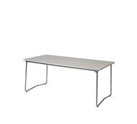 Grythyttan Stålmöbler Table à manger B31 Chêne laqué blanc-structure en acier avec galvanisation à chaud