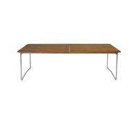 Grythyttan Stålmöbler Table à manger B31 Teck non traité - pieds galvanisés