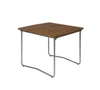 Grythyttan Stålmöbler Table à manger B31 Teck-structure en acier avec galvanisation à chaud