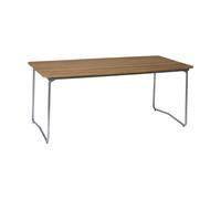 Grythyttan Stålmöbler Table à manger B31 Teck-structure en acier avec galvanisation à chaud