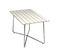 Grythyttan Stålmöbler Table B25A Chêne laqué blanc-galvanisation à chaud
