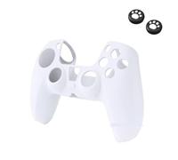 GRzHKN Couverture Peau Compatible avec CONTRÔLEUR PS5 Conseil Anti-Slip Compatible avec PS5(White)