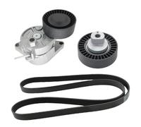 GRzHKN Ensemble de Tension à Courroie Moteur Compatible avec E46 E39 E60 E38 E65 E66 X3 E83 X5 E53 Z4 E85 M54 Les modèles d'adaptation des numéros de pièce 11281427252 112878412811287636379