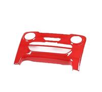 GRZPCJZM Autocollant de garniture de cadre de panneau de mode de climatisation de console centrale de voiture compatible avec Ford Endeavor Ranger Everest(Red)