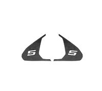 GRZPCJZM Autocollant de panneau de montant C de lunette arrière en fibre de carbone véritable compatible avec la BMW Série 5 I5 G60 G68 2024 2025(1 Carbon Fibre)