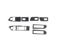 GRZPCJZM Autocollant décoratif en fibre de carbone souple for cadre de levage de vitre de voiture, compatible avec Land Rover Defender 110 2020-2024
