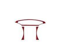 GRZPCJZM Autocollant décoratif en fibre de carbone véritable for compteur de vitesse, compatible avec Audi Q7 2007-2015(Carbon red)