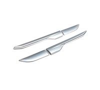 GRZPCJZM Autocollant décoratif for grille d'aération latérale de garde-boue, compatible avec le Land Rover Range Rover Evoque 2012-2018(Silver)