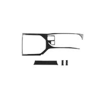 GRZPCJZM Autocollant en fibre de carbone souple, compatible avec la console de changement de vitesse automatique Subaru Impreza Crosstrek 2018-2023(Black A)