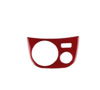 GRZPCJZM Autocollant en fibre de carbone souple, compatible avec Seat Leon 1M MK1 2005-2012, conduite à gauche et à droite, accessoires for porte-gobelets(Right Hand Drive Red)