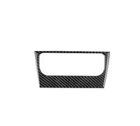GRZPCJZM Autocollant en fibre de carbone souple et véritable, compatible avec les garnitures intérieures de commande centrale de la Golf 6 GTI R 2008-2013(Knob Frame 1Pcs)