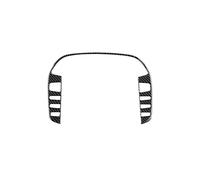 GRZPCJZM Autocollant en fibre de carbone souple for bouton de commande centrale Fiat Bravo 2006-2018 (conduite à gauche et à droite)(Black Carbon)