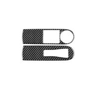 GRZPCJZM Autocollant en fibre de carbone souple for bouton de vitre avant de voiture, compatible avec Renault Clio 4 2013-2018(Inner Black Carbon)