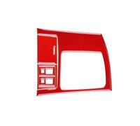 GRZPCJZM Autocollant en fibre de carbone souple for cadre de levier de vitesse, compatible avec les accessoires Mazda 3 2010-2013(A Red Carbon)