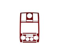 GRZPCJZM Autocollant en fibre de carbone souple for panneau d'aération central de voiture Chrysler 300 300C 2005-2007(Red Carbon)