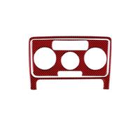 GRZPCJZM Autocollant en fibre de carbone souple véritable compatible avec les garnitures intérieures de la console centrale de la Beetle 2012-2019(Red)