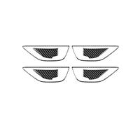 GRZPCJZM Autocollant en fibre de carbone véritable compatible avec les garnitures intérieures de poignée de porte de voiture Subaru WRX/WRX STI 2022 2023(Black)