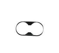 GRZPCJZM Autocollant for cadre de porte-gobelet avant de console centrale de voiture, compatible avec Audi A4 B9 2017-2021(Black)
