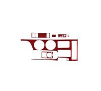 GRZPCJZM Autocollant for panneau de commande centrale de voiture, compatible avec Lexus RC300 RC350 RC200T 2015-2018, en fibre de carbone souple véritable(RHD Red)