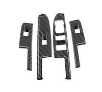 GRZPCJZM Cadre de garniture de bouton de commutateur d'alimentation de lève-vitre de voiture compatible avec Ford Maverick Lariat 2022-2024(Model A 4pcs)