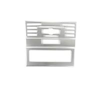 GRZPCJZM Cadre de garniture de panneau de CD de console compatible avec Mercedes Classe E Coupé W207 C207 2009-2013(B Silver)