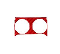 GRZPCJZM Compatible avec BMW Série 5 I5 G60 G68 2024 2025 Autocollant en fibre de carbone véritable for panneau de porte-gobelet central arrière(2 Red)