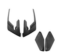 GRZPCJZM Compatible avec CB 650R 2019-2023, Couvercle de Panneau latéral de Cadre, ailerons de carénage, Garniture d'aileron(Matte Black-1 Set)