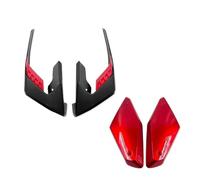 GRZPCJZM Compatible avec CB 650R 2019-2023, Couvercle de Panneau latéral de Cadre, ailerons de carénage, Garniture d'aileron(Red-1 Set)