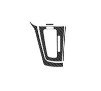 GRZPCJZM Compatible avec Ford Focus SE ST MK3 2012-2014, cadre de levier de vitesse, garniture de panneau, autocollant en fibre de carbone souple véritable(For RHD Black Carbon)