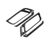 GRZPCJZM Compatible avec la console centrale de voiture BMW X1 F48 2016-2018 X2 F47 2016-2022, garniture de cadre de ventilation de climatisation des deux côtés(Carbon fiber style)