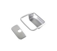 GRZPCJZM Compatible avec la garniture décorative de la poignée de maintien de la boîte de rangement copilote Jeep Wrangler JL JT 2018-2023(Silver)