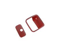 GRZPCJZM Compatible avec la garniture décorative de la poignée de maintien de la boîte de rangement copilote Jeep Wrangler JL JT 2018-2023(ABS Red)