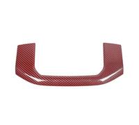 GRZPCJZM Compatible avec la garniture décorative du compartiment de rangement de la console centrale de la voiture Dodge Ram 2018-2025(Red Carbon FIber)