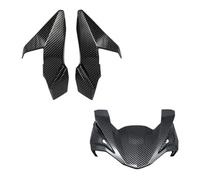 GRZPCJZM Compatible avec Le Phare Avant de Moto Kawasaki Z650 2017-2019, Couvercle latéral supérieur, carénage de Nez de Capot(Carbon Look-1 Set)