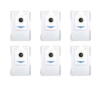 GRZPCJZM Compatible avec Le Sac filtrant for aspirateur Robot Deebot X2 Omni, la lingette de Nettoyage et la Brosse latérale.(6 X Dust Bag)