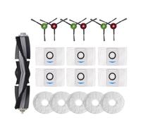 GRZPCJZM Compatible avec Les aspirateurs Deebot X1 TURBO/OMNI/X1S Pro et T10 Turbo/Omni : Couvercle de Brosse latérale Principale, Filtre et Sac de Nettoyage.(18pc Set)