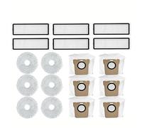 GRZPCJZM Compatible avec Les aspirateurs Robots Xiaomi X20+, X10+ / X20 Plus, X10 Plus, pièces, Rouleau, Brosse latérale, Filtre, serpillière, Sac(Navy Blue)