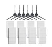 GRZPCJZM Compatible avec Les pièces d'aspirateur Robot XiaoMi Mijia Lydsto R1 R1A S1, Brosse Principale, Filtre, Brosse latérale, Sac, Chiffon de Nettoyage(Beige)