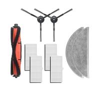 GRZPCJZM Compatible avec Les pièces d'aspirateur Robot XiaoMi Mijia Lydsto R1 R1A S1, Brosse Principale, Filtre, Brosse latérale, Sac, Chiffon de Nettoyage(Red)