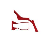 GRZPCJZM Garniture de sortie de climatisation for console centrale de voiture compatible avec la Ford Mustang GT Dark Horse EcoBoost 2024-2026(Type B For RHD Red)